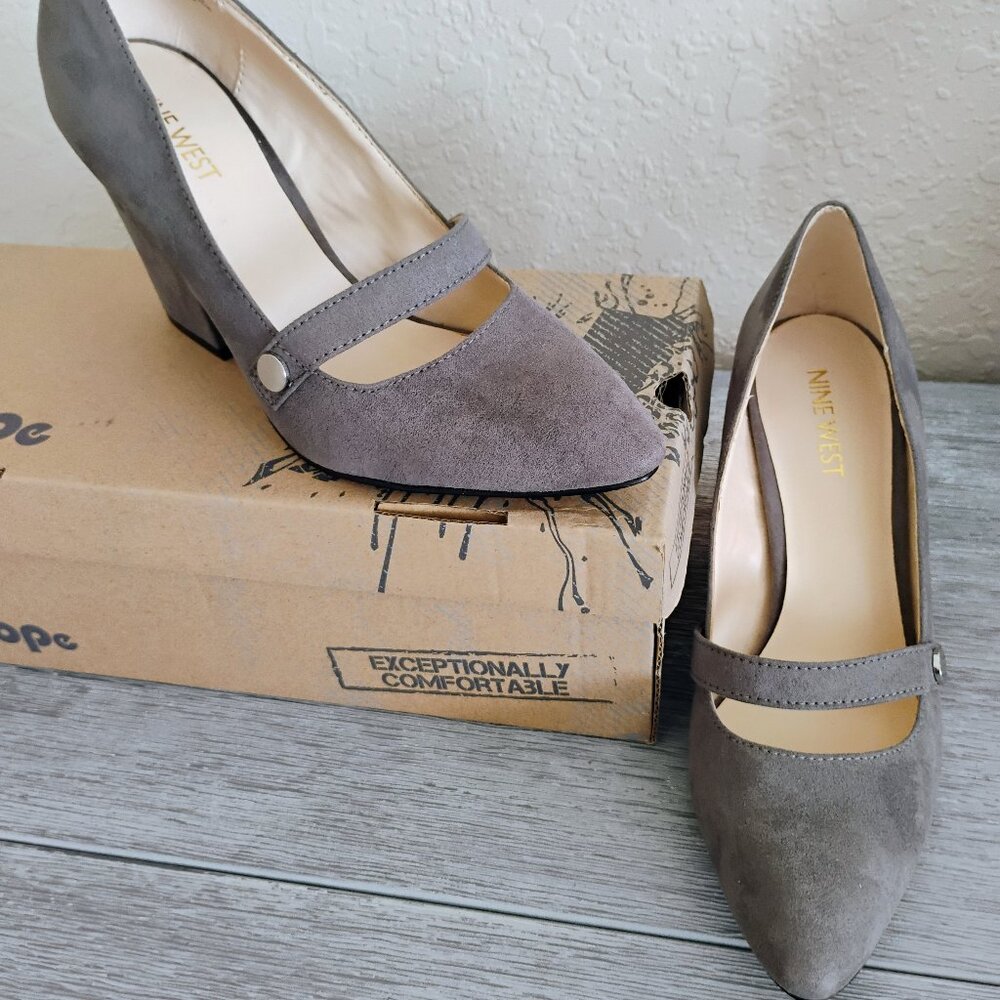 Nine West Gray Suede Woman's Shoes Size 6M
